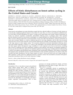 Effects of biotic disturbances on forest carbon cycling in the United
