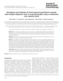 Perceptions and attitudes of French general