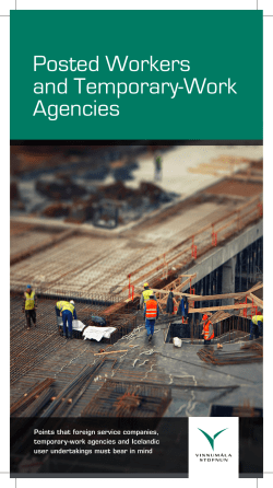 Posted Workers and Temporary