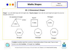 Maths Shapes - Norbury school