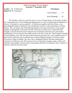 Fossil hunting at Trearne Quarry - the Geological Society of Glasgow