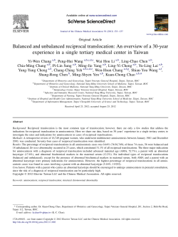 Balanced and unbalanced reciprocal translocation: An overview of a