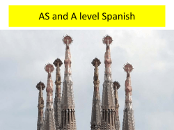 AS and A level Spanish