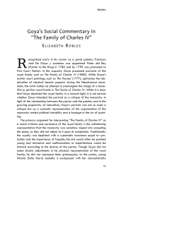 Goya`s Social Commentary in &ldquo;The Family of Charles IV&rdquo;