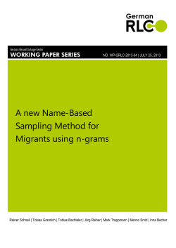 A new Name-Based Sampling Method for Migrants using n