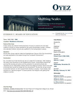 Everson v. Board of Education | The Oyez Project at IIT Chicago
