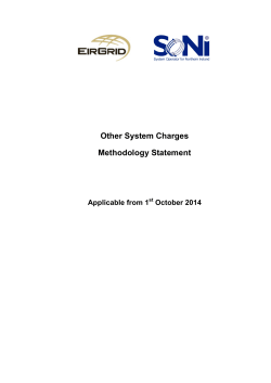 Other System Charges Methodology Statement