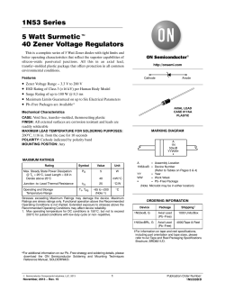 1N5333B - 5 Watt Surmetic, 40 Zener Voltage Regulators