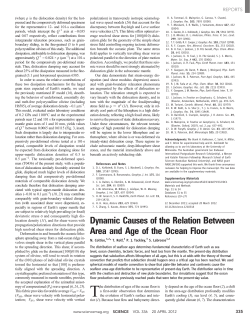 Dynamic Causes of the Relation Between Area and Age of the