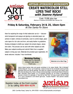 CREATE WATERCOLOR STILL LIFES THAT ROCK!