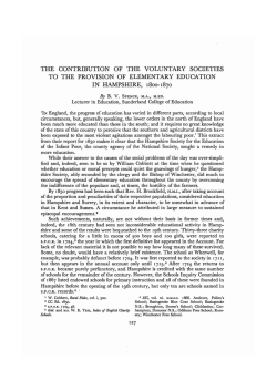 The Contribution of the Voluntary Services to the Provision of