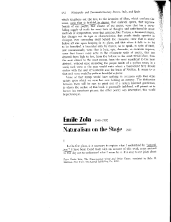 Naturalism on the Stage r88o