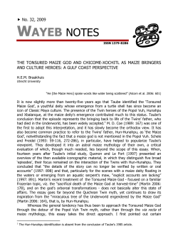 The Tonsured Maize God and Chicome-Xochitl as Maize