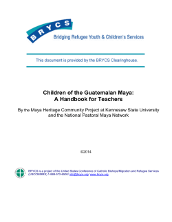 Children of the Guatemalan Maya: A Handbook for Teachers