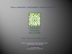 Presentation - Florida Housing Coalition