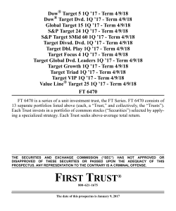 Dow Target 5 1Q `17 - Term 4/9/18 Dow Target Dvd. 1Q