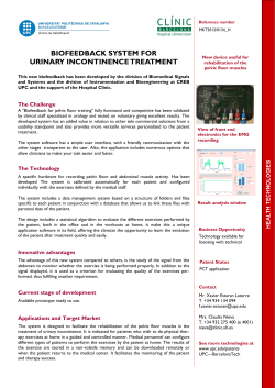 biofeedback system for urinary incontinence treatment