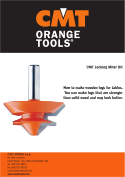 CMT Locking Miter Bit How to make wooden legs for tables. You can