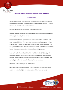 Centuries of Coal and its Effects on Children in Mining Commuities