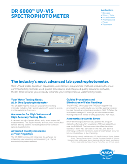 dr 6000&trade; uv vis spectrophotometer
