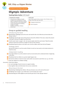 Olympic Adventure - Oxford University Press