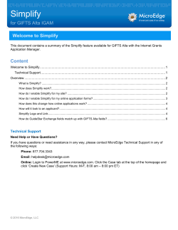 Simplify - Blackbaud