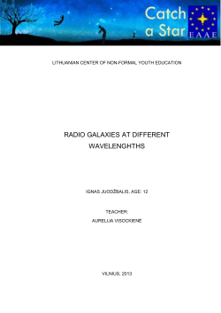 Radio Galaxies at different wavelengths