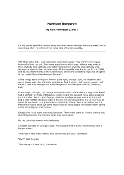 Harrison Bergeron - Flipped Out Teaching