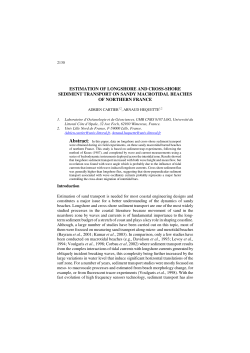 estimation of longshore and cross
