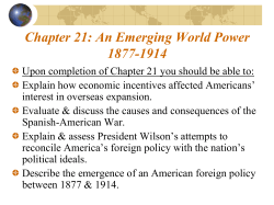 Chapter 21: An Emerging World Power