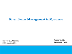 River Basins Management in Myanmar