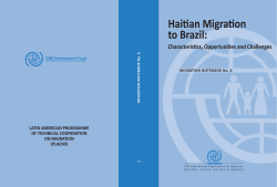 Haitian Migration to Brazil - IOM Publications