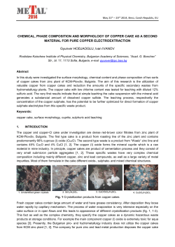 CHEMICAL, PHASE COMPOSITION AND