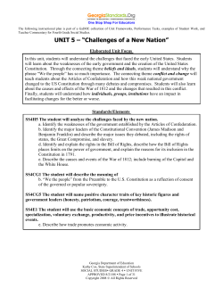 UNIT 5 - Georgia Standards