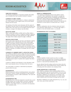 SIMPLIFIED ACOUSTICS LOUDNESS OF DIRECT SOUND
