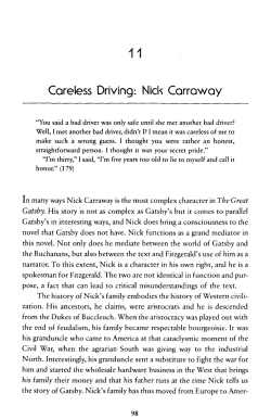 11 Careless Driving-. Nick Carraway