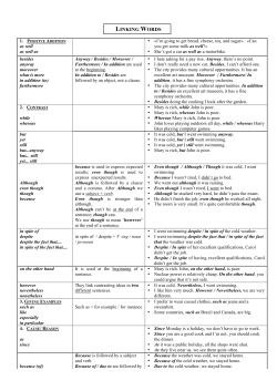 linking words