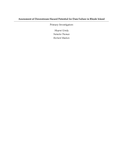 Assessment of Downstream Hazard Potential for Dam Failure in