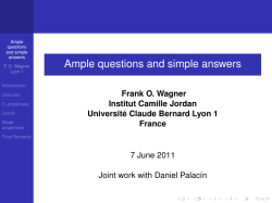 Ample questions and simple answers