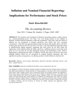 Inflation and Nominal Financial Reporting - Berkeley-Haas