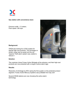 Gas station with convenience store Entrance width: 1.5 meters. Floor