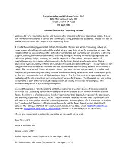 Informed Consent for Thera