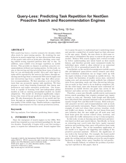 Predicting Task Repetition for NextGen Proactive