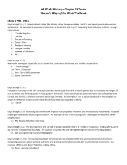 Important Terms - Imperialism