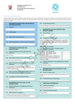 diploma supplement