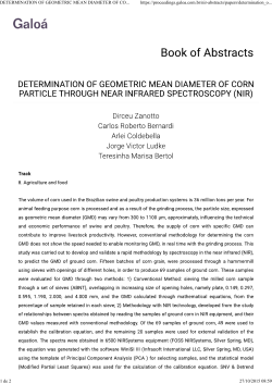 DETERMINATION OF GEOMETRIC MEAN DIAMETER OF CORN