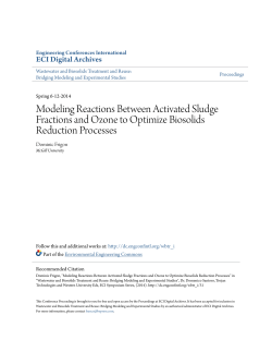 Modeling Reactions Between Activated Sludge Fractions and Ozone