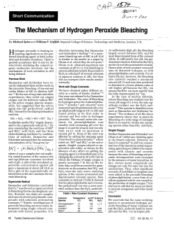 The Mechanism of Hydrogen Peroxide Bleaching