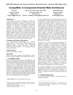 CompoWeb: A Component-Oriented Web Architecture