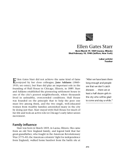 Ellen Gates Starr - Ms. Stifter`s Classes